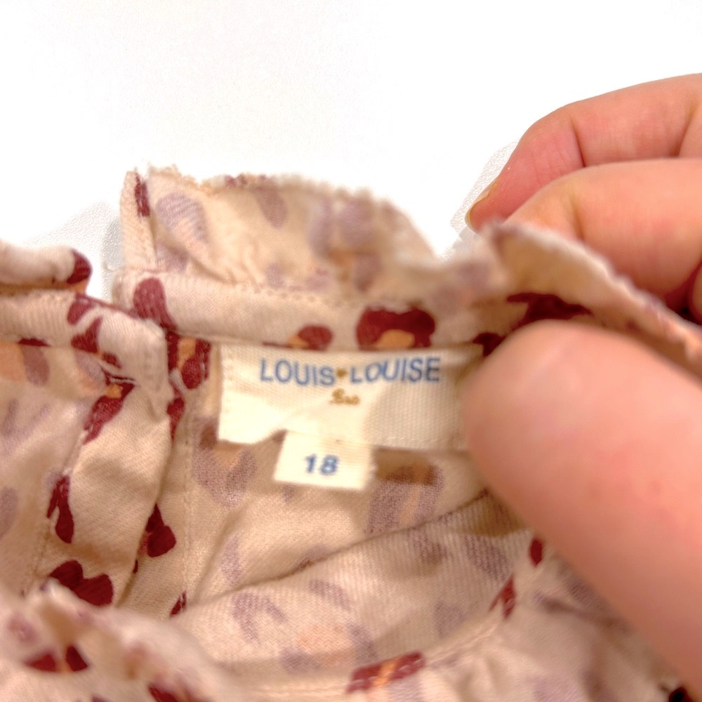 Louise Louise pink romper AND Bonpoint tights in dusty rose - Picture 4 of 4